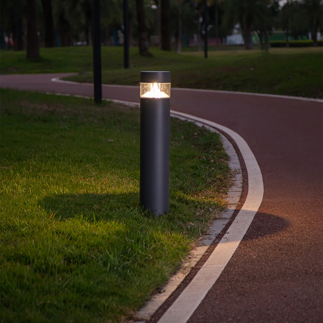 Outdoor 31in Lawn Bollard Light Minimalist Nordic Pathway Lighting