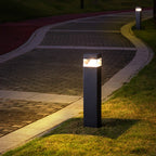 Outdoor 31in Lawn Bollard Light Square Nordic Pathway Lighs