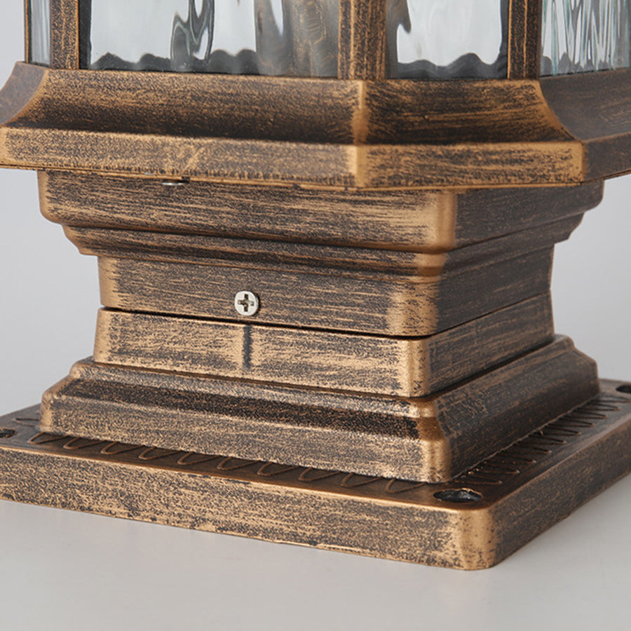 Lantern Pillar Lights European-Style Vintage Outdoor Pier Mount Light