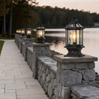 Lantern Pillar Lights European-Style Vintage Outdoor Pier Mount Light