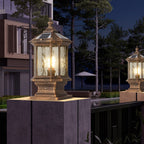 Lantern Pillar Lights European-Style Vintage Outdoor Pier Mount Light