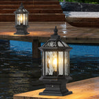 Lantern Pillar Lights European-Style Vintage Outdoor Pier Mount Light