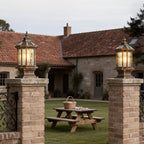 Lantern Pillar Lights European-Style Vintage Outdoor Pier Mount Light