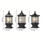 Lantern Pillar Lights European-Style Vintage Outdoor Pier Mount Light