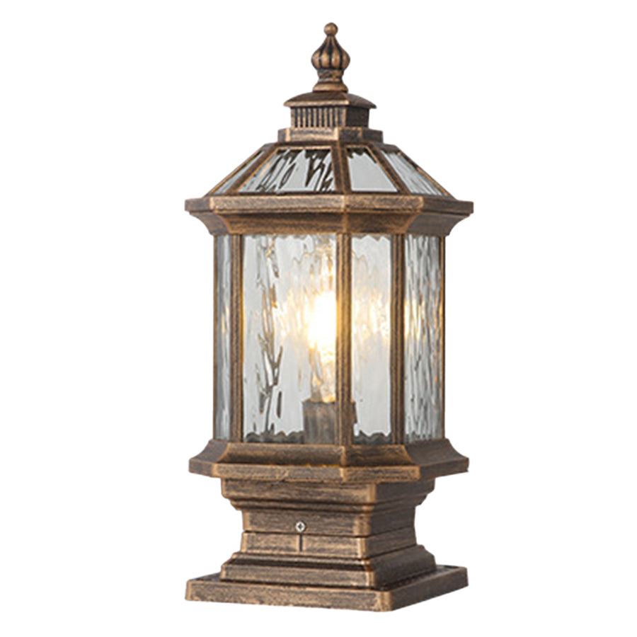 Lantern Pillar Lights European-Style Vintage Outdoor Pier Mount Light