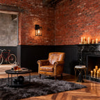 Lantern Wall Light American Black Industrial Cage Wall Lamp