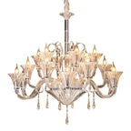 Art Glass Chandeliers French Elegant Hardware Ceiling Lights