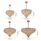 Large Chandelier Crystals European Style Luxury Ceiling Light