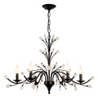 Contemporary Candle Chandelier LED Candelabra Bulbs Ceiling Light