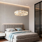 Large Crystal Chandeliers Luxury Circular Ceiling Light