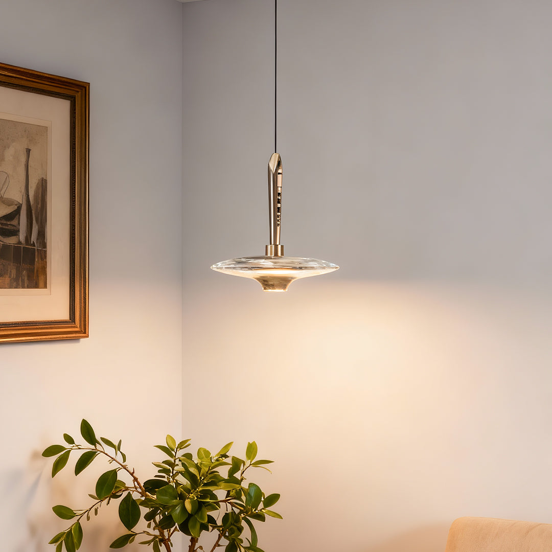 Large Crystal Pendant Light Luxury Hardware Ceiling Light