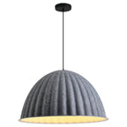 Gray Pendant Light Creative Pumpkin-Shaped Felt ceiling lights