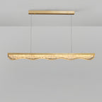Large Gold Pendant Light Luxury Resin Crystal Shade Ceiling Lights