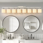 Modern Bathroom Vanity Lights Minimalist Glass Mirror Light