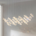 Rock Crystal Chandelier Italian Flower Island Light