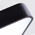 Black Modern Chandeliers Creative LED Triangular Ceiling Light
