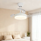 LED Ceiling Fans with Lights Stepless Dimming Silent Motor Lamp