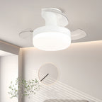 LED Ceiling Fans with Lights Stepless Dimming Silent Motor Lamp