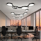LED Chandelier Modern Geometric Metal Crop Circles Ceiling Light
