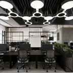 LED Chandelier Modern Geometric Metal Crop Circles Ceiling Light