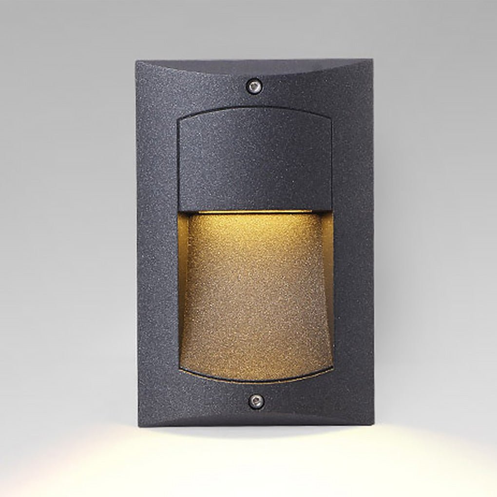 Surface Mounted Step Lights LED Black Modern Outdoor Light