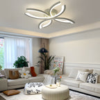LED Flush Mount Flower-Shaped Acrylic Ceiling Light White/Gray Ceiling Lighting Fixture for Living Room