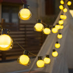 LED Globe String Lights Multi-power Mode Outdoor Lights
