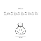 LED Globe String Lights Multi-power Mode Outdoor Lights