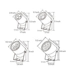 Round LED Landscape Spotlight Morden Style