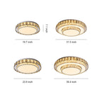 LED Light Fixtures Flush Mount Luxury Crystal Lamp