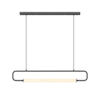 Contemporary Minimalist Black/Gold LED Bar Light Pendant Light