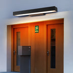 [Open-Box]Outdoor Motion Sensor Black Rectangle Wall Light