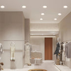 LED Recessed Downlight Flush Mount Anti-Glare White Acrylic Light