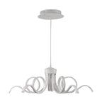 LED Ribbon Chandelier Petal Curve Metal Ceiling Light