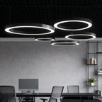 LED Pendant Ring Ceiling Light Modern Metal Acrylic Light