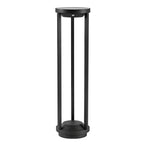 LED Solar Bollard Lights Modern Outdoor Black Lawn Light