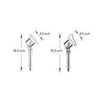 12 Volt Garden Spike Lights Modern Minimalist Outdoor Spotlight