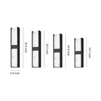 LED Wall Sconce Light Fixtures Waterproof Minimalist Square Lamp