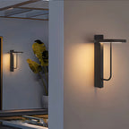 Light Sconces Outdoor Waterproof Black Metal Light