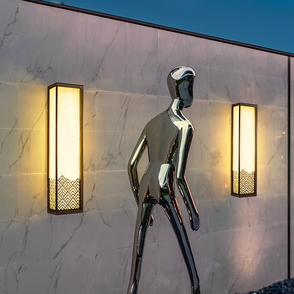 Lightbox Wall Lamp Vintage Waterproof Brown Outdoor Light