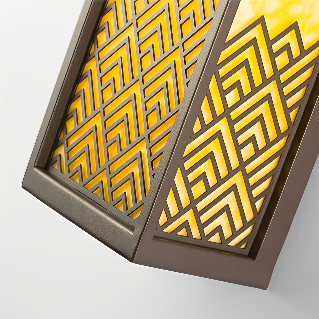 Lightbox Wall Lamp Vintage Waterproof Brown Outdoor Light