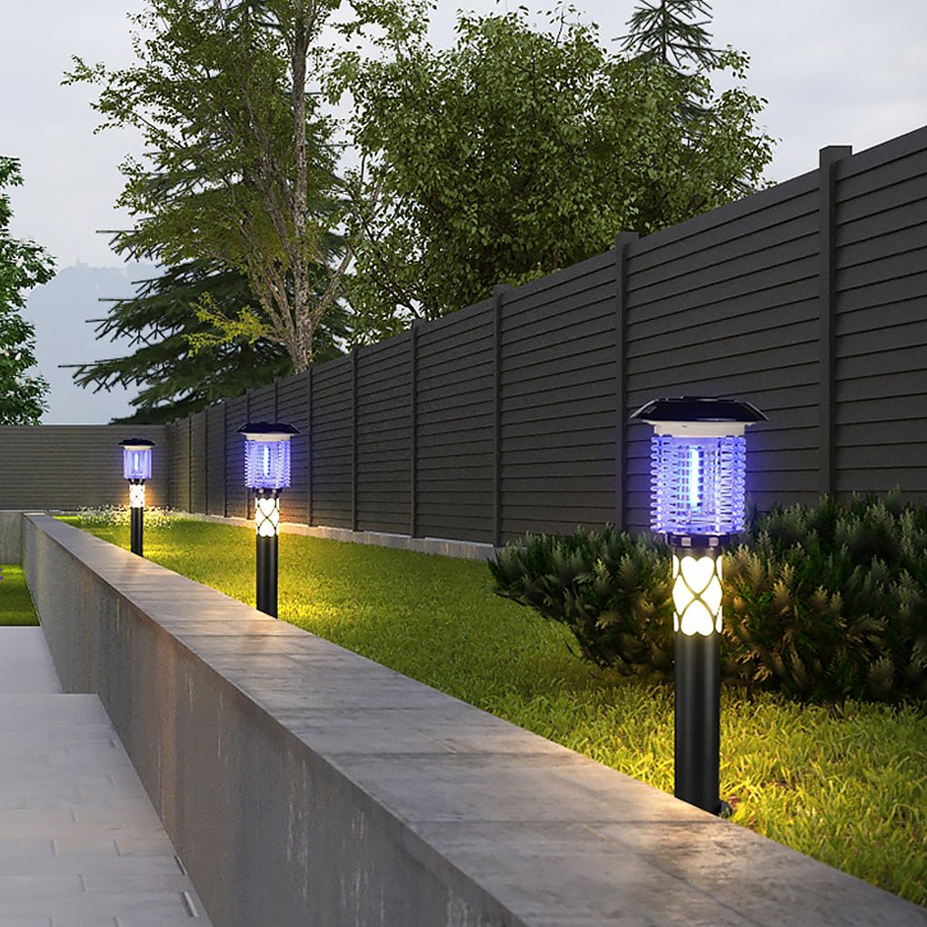 Dual-Function Solar LED Mosquito Lamp Waterproof Outdoor Landscape Light