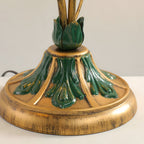 Lily Table Lamp Dual Lights and Leaf Ornaments Lights