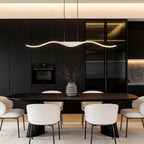 Line Wave Pandant Light Modern White Ceiling Light