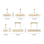 Modern LED Cloud Stone Copper Chandelier