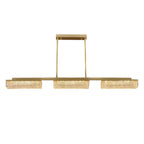 Copper Pendant Lights For Kitchen Island Linear Three-Temperature Ceiling Light