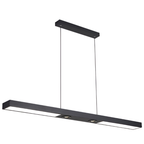 Linear Ceiling Pendant Light Black Modern Iron Light