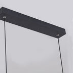 Linear Ceiling Pendant Light Black Modern Iron Light