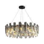 Contemporary Crystal Chandeliers Eye-Protecting Ceiling Light