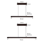 Island Linear Pendant Lighting Japanese Minimalist Ceiling Lights